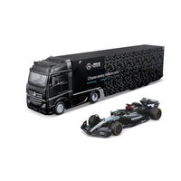 Mercedes-AMG Semi Truck with Mercedes W15 #63 George Russell – 1:43 Diecast Model
