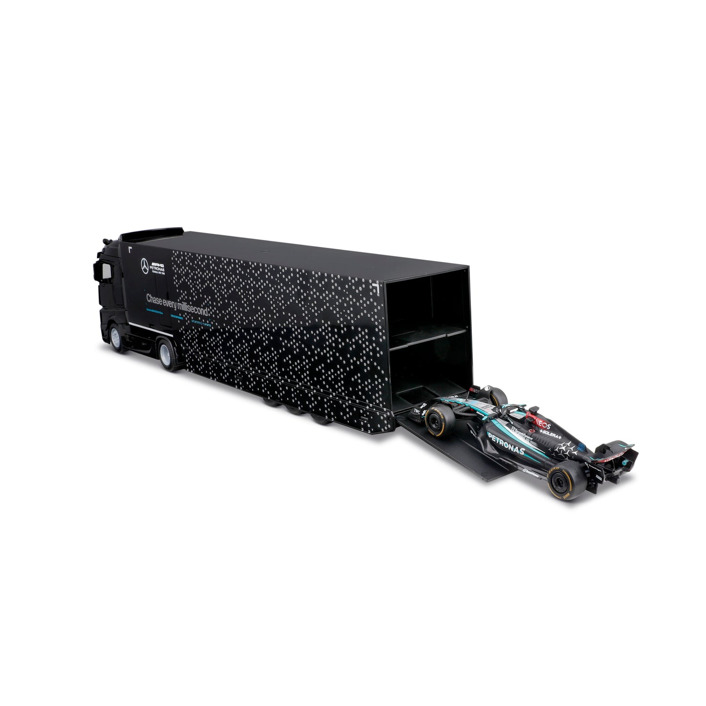 Mercedes-AMG Semi Truck con Mercedes W15 #63 George Russell – Modellino Diecast Scala 1:43