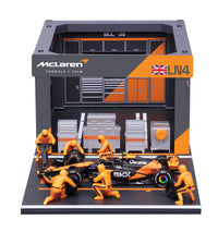Pit Stop McLaren con MCL38 #4 Lando Norris Modellino Diecast Scala 1:43 F1 2024