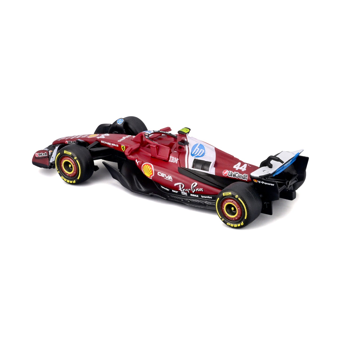 Ferrari SF-25 #44 Lewis Hamilton 1:64 with display case