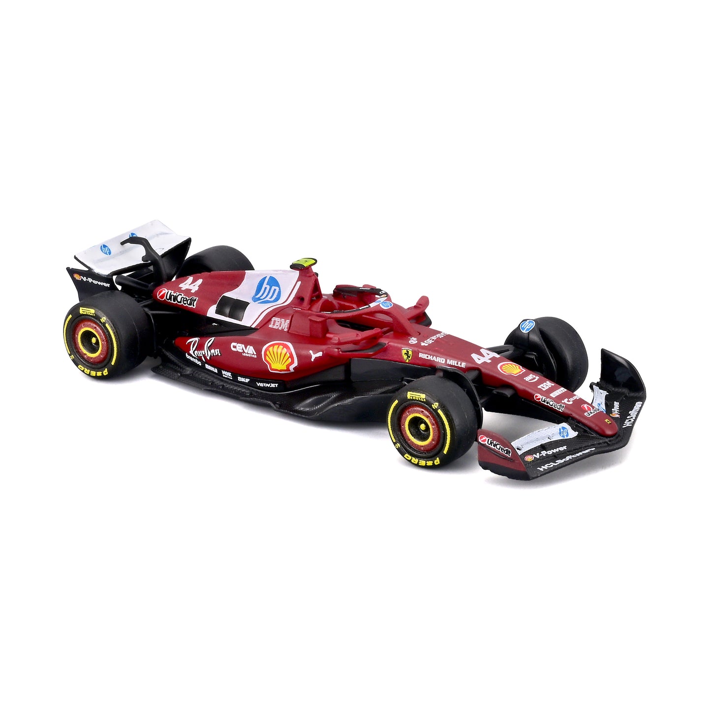 Ferrari SF-25 #44 Lewis Hamilton 1:64 with display case