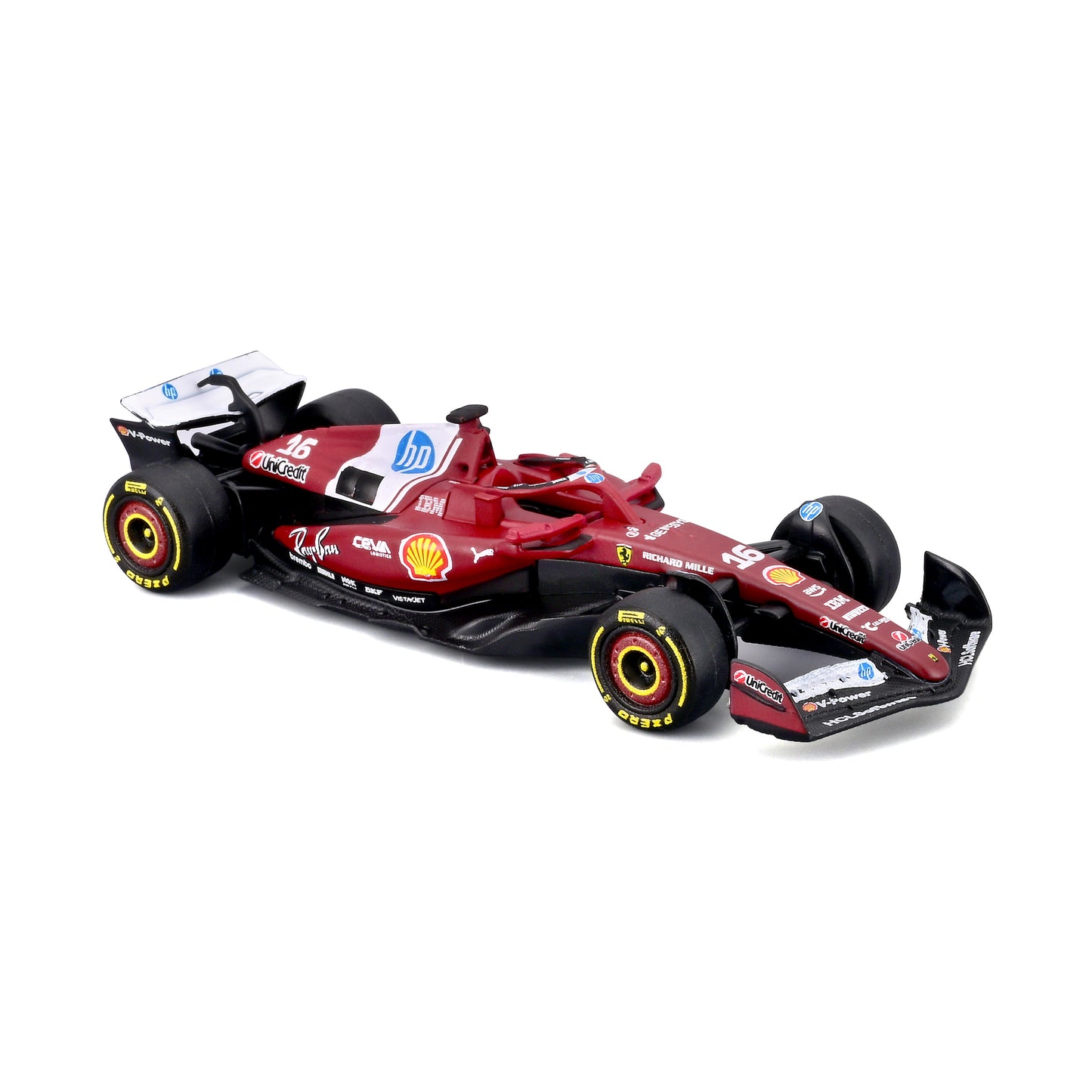Ferrari SF-25 #16 Charles Leclerc 1:64 with display case