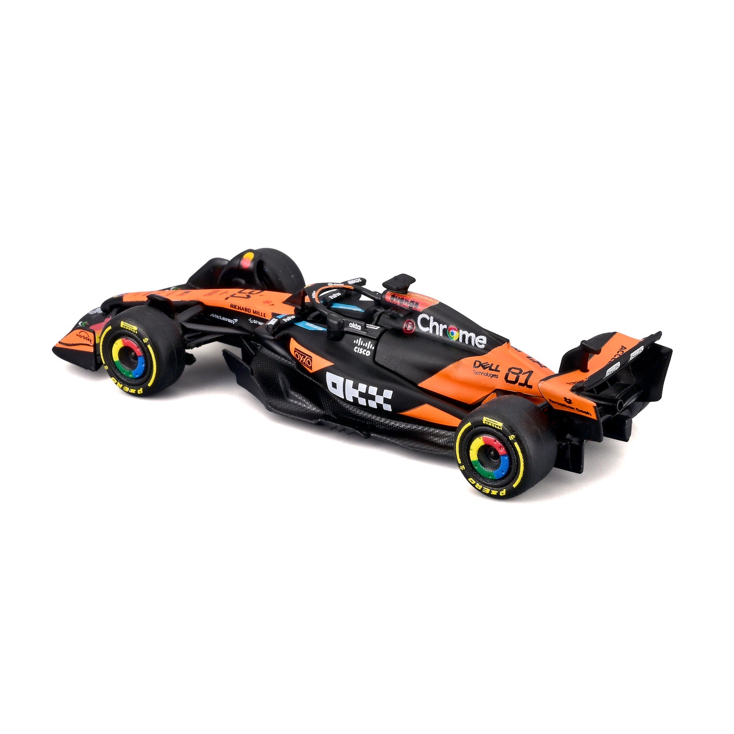 McLaren F1 MCL39 2025 #81 Piastri 1:64 with display case
