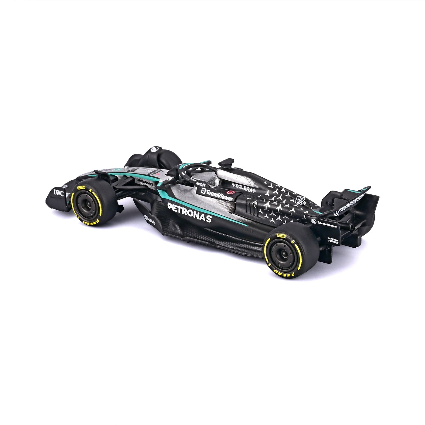 Mercedes-AMG F1 W16 2025 #63 Russell 1:64 with display case