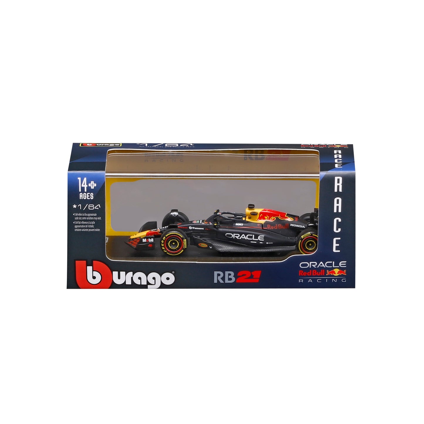 Red Bull Racing RB21 2025 #1 Verstappen 1:64 with display case
