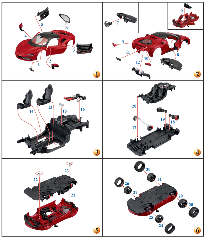 Model Kit FERRARI R&P SF90 STRADALE - 1:24