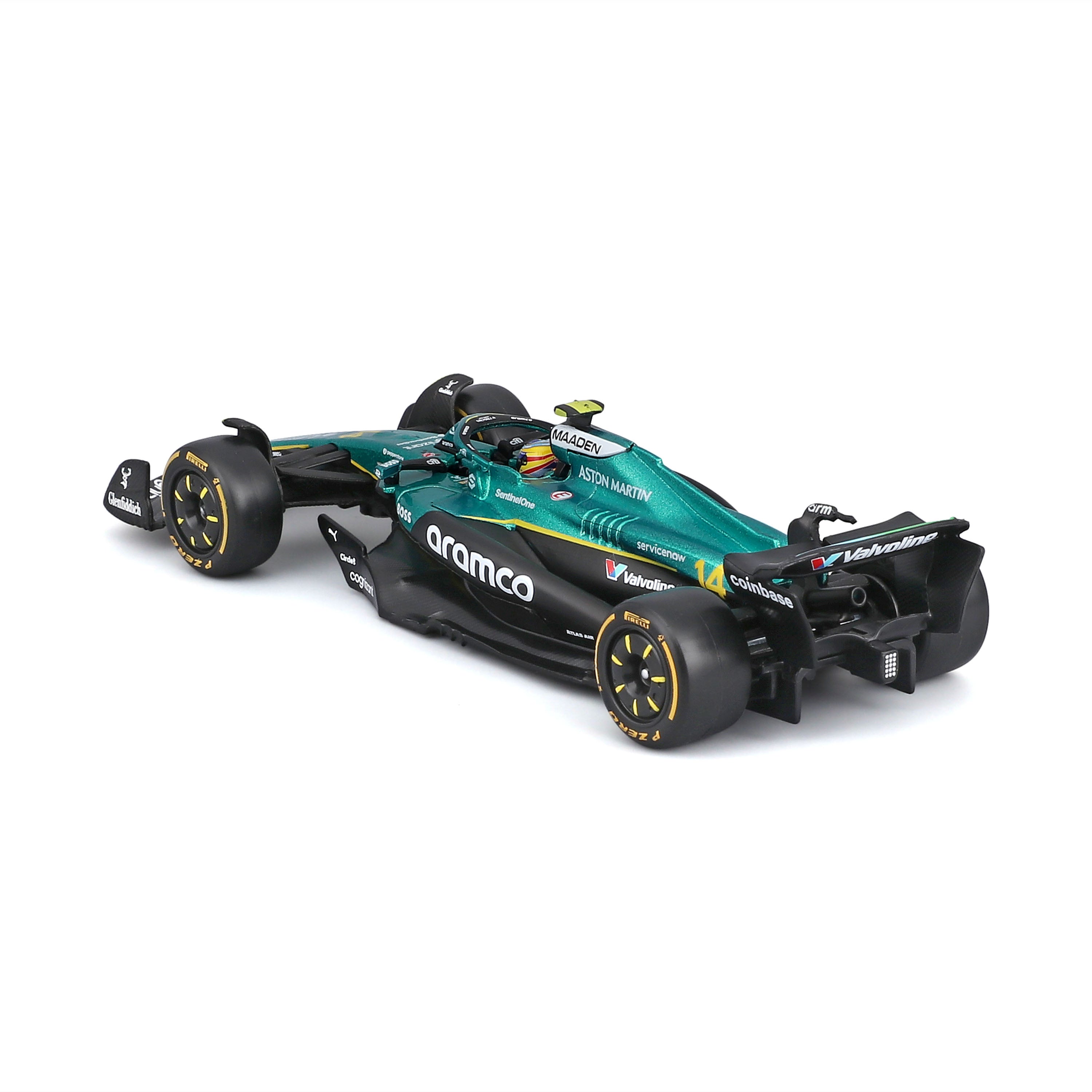 Aston Martin AMR25 2025 #14 Alonso 1:43 with helmet and display