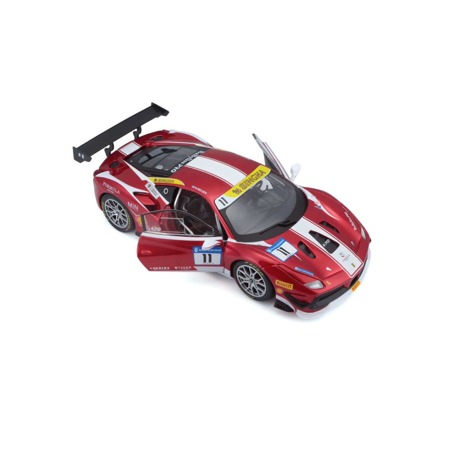 Ferrari 488 Challenge (Formula Racing 2017) Red 1:24