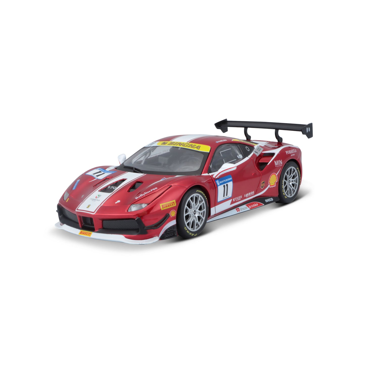Ferrari 488 Challenge (Formula Racing 2017) Red 1:24