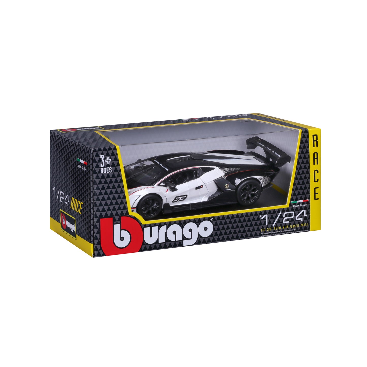Lamborghini Essenza SCV12 1:24 black and white