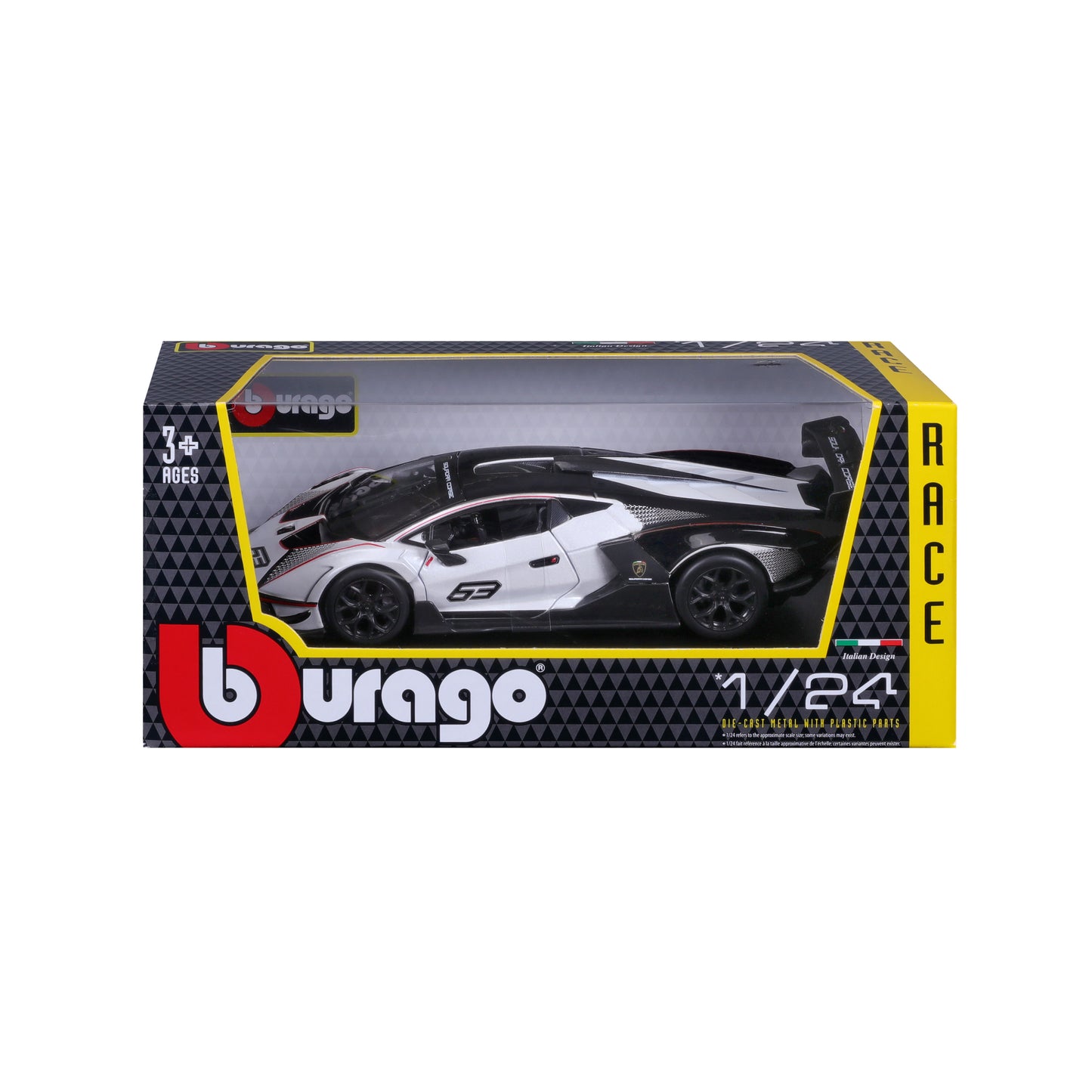 Lamborghini Essenza SCV12 1:24 black and white