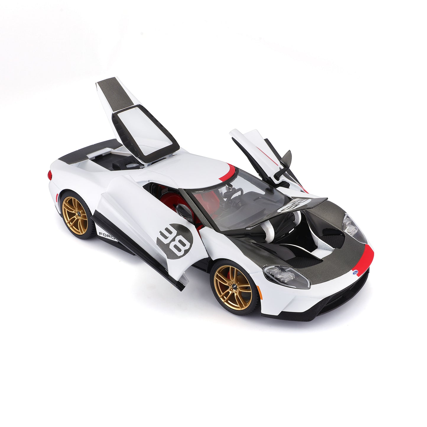 Ford GT 2021 Heritage Edition – Diecast Modell im Maßstab 1:18 mit offizieller Ford-Lizenz