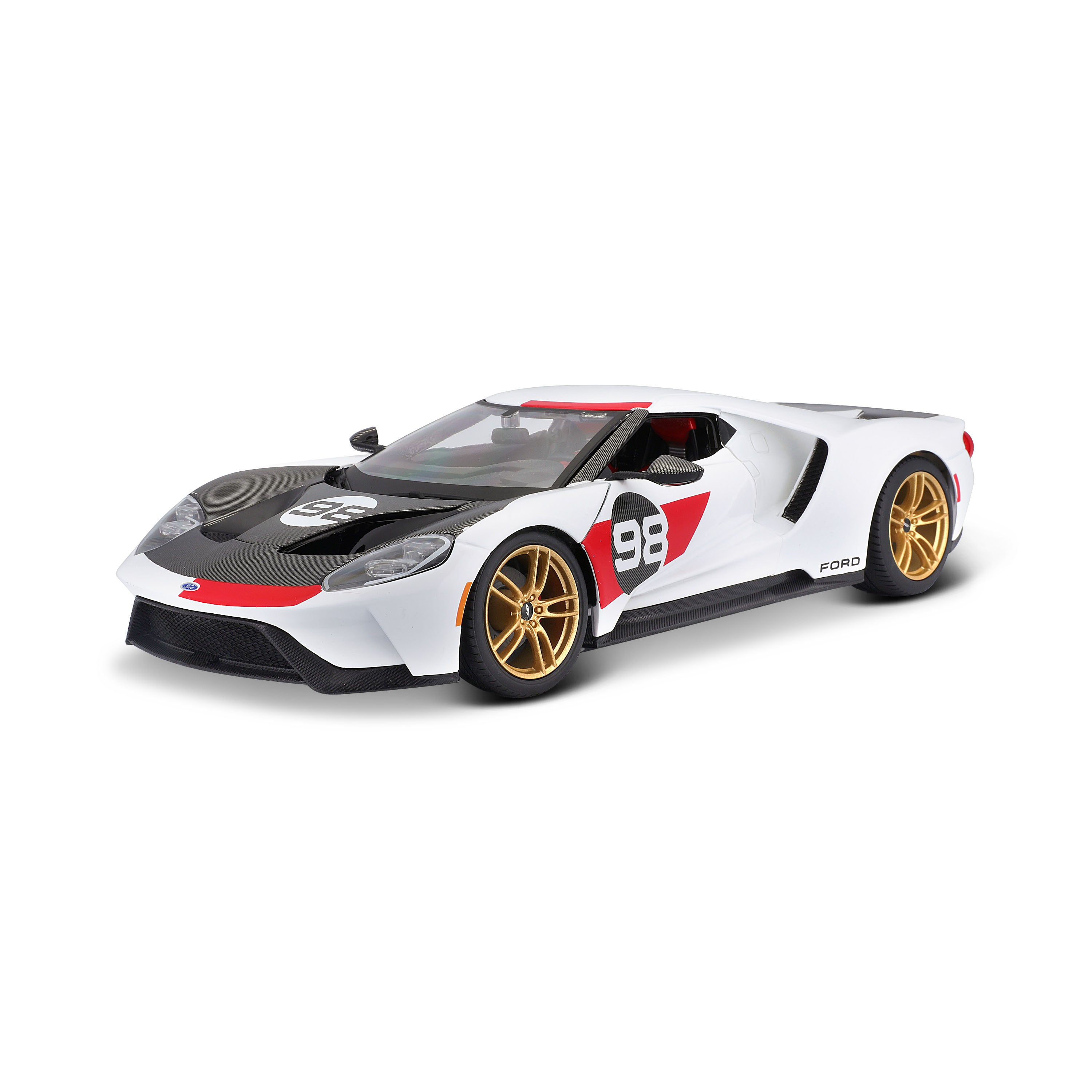 1/18 フォードGT Ford GT 2021 Heritage Edition 1:18 White Black Red | Burago – Burago
