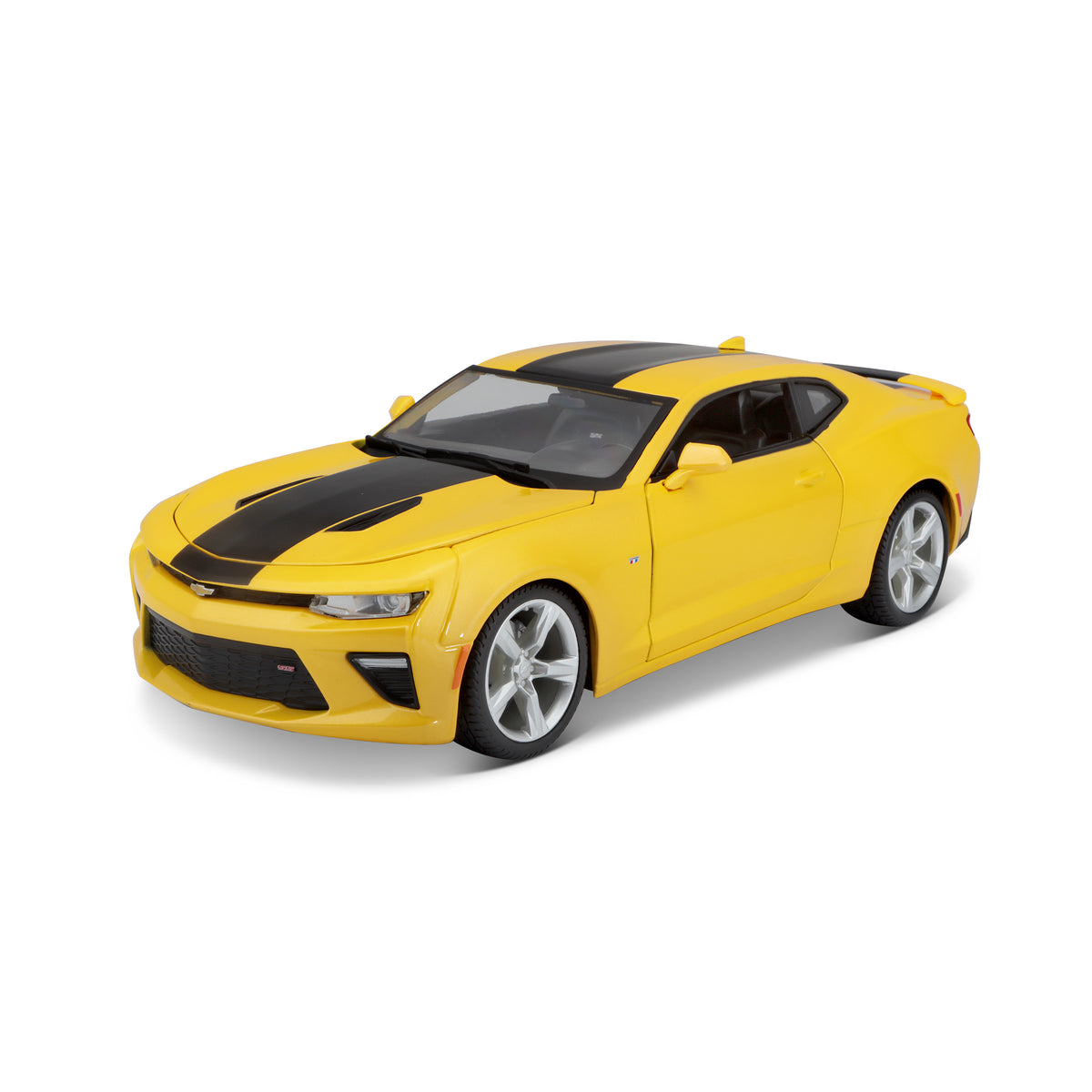 Chevrolet Camaro 2016 Yellow with Black Stripes 1:18