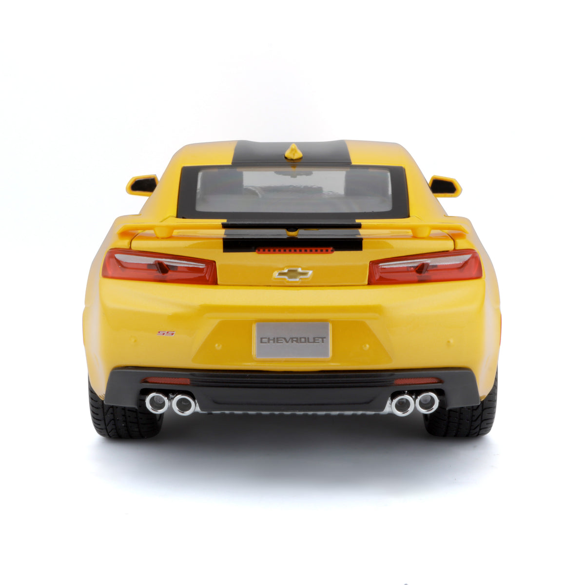 Chevrolet Camaro 2016 Yellow with Black Stripes 1:18
