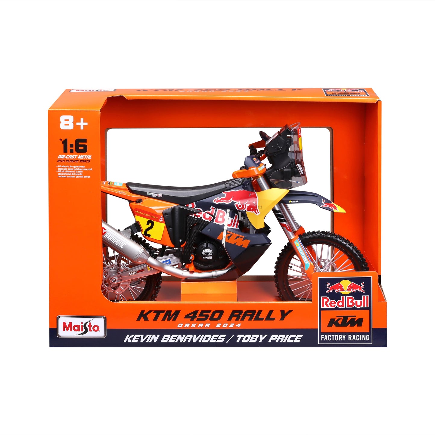 Red Bull Ktm 450 Rally Dakar 2024 1:6
