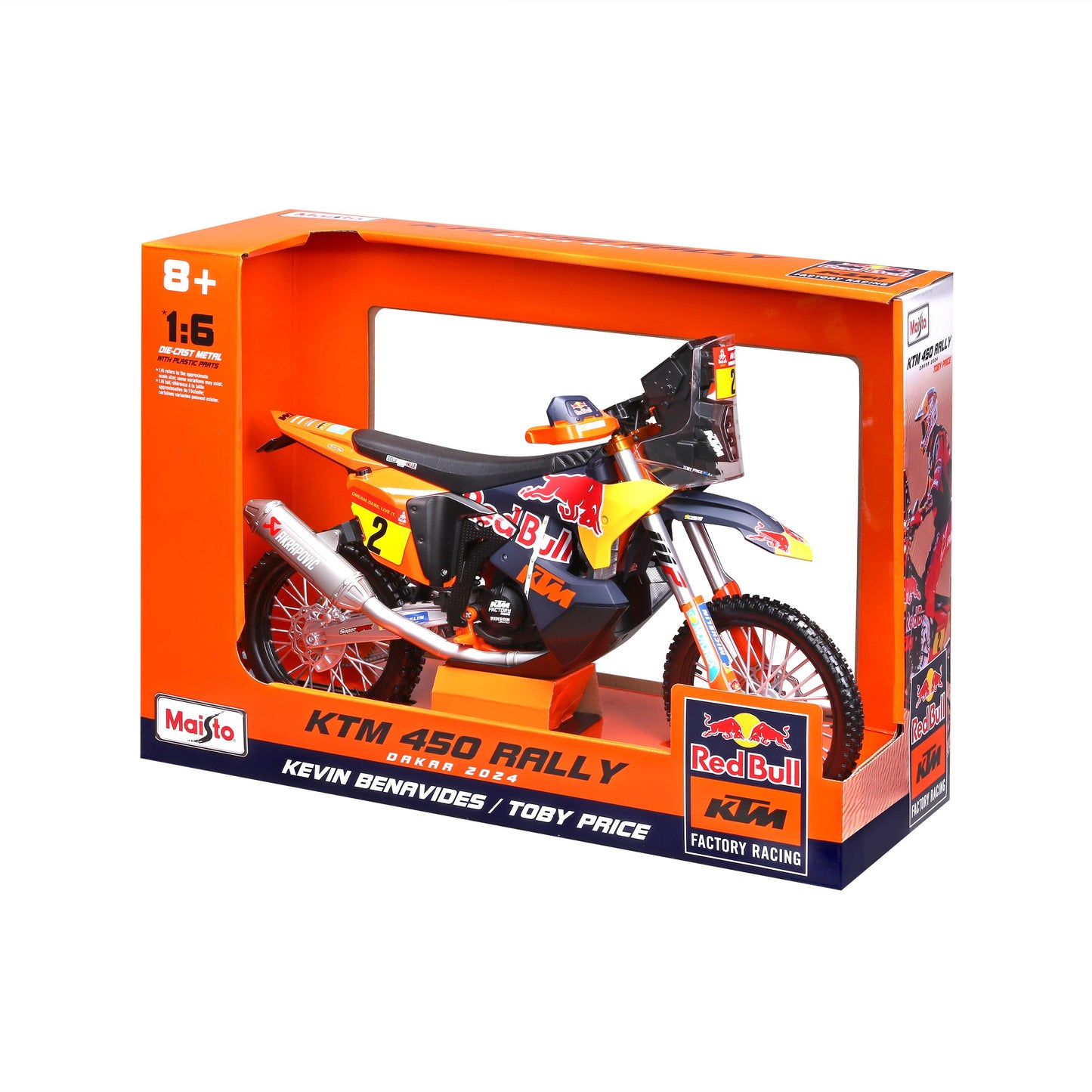 Red Bull Ktm 450 Rally Dakar 2024 1:6