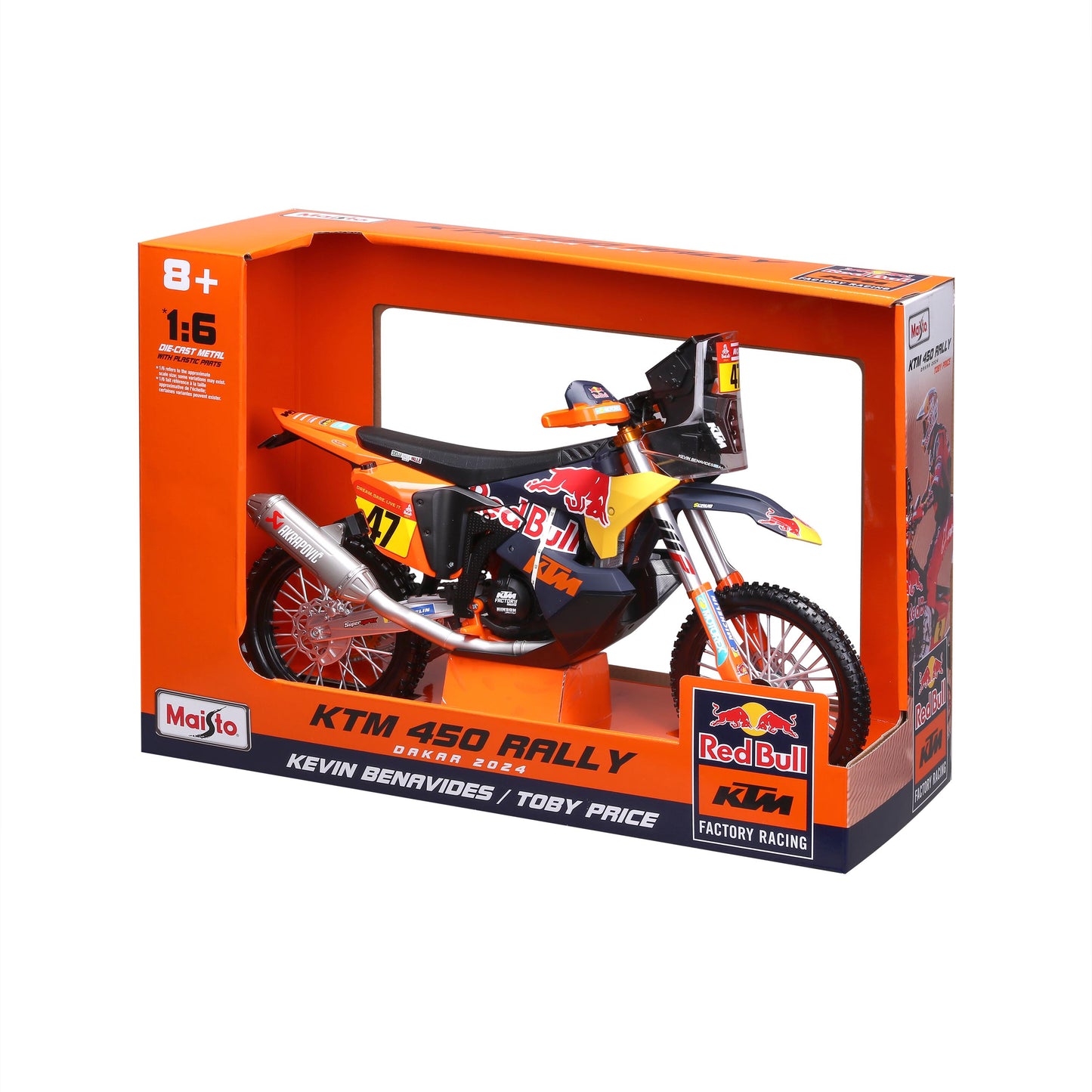 Red Bull Ktm 450 Rally Dakar 2024 1:6