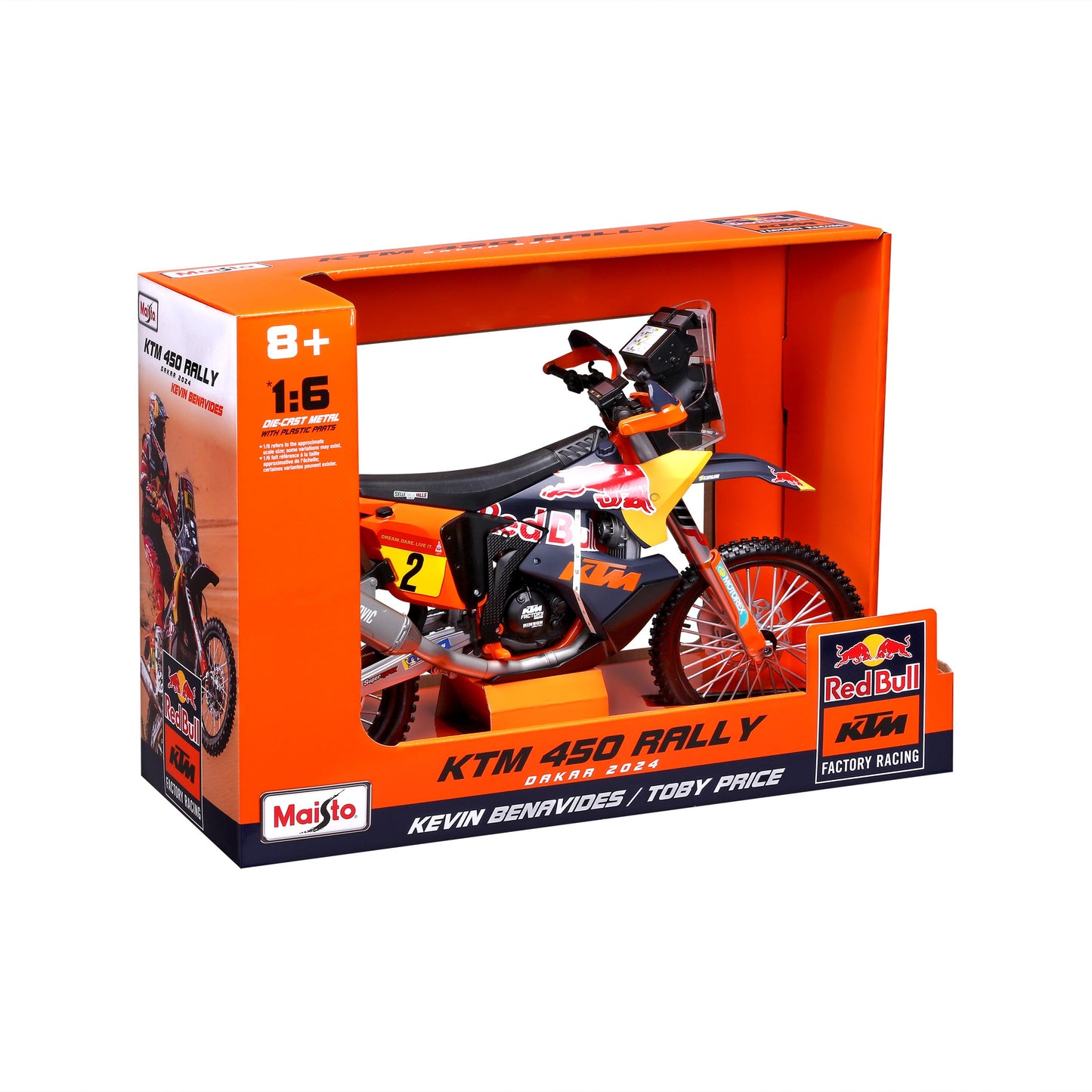 Red Bull Ktm 450 Rally Dakar 2024 1:6