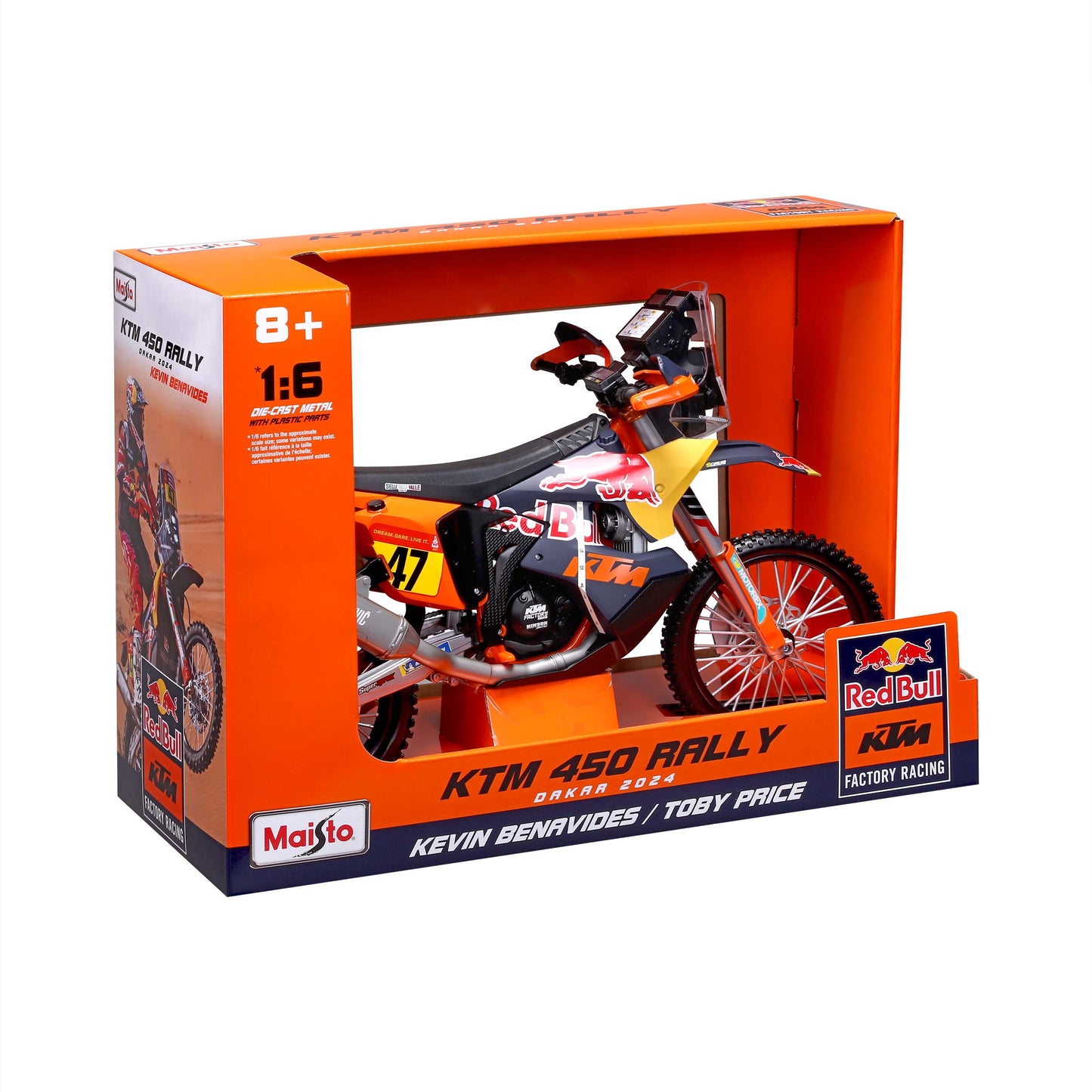 Red Bull Ktm 450 Rally Dakar 2024 1:6
