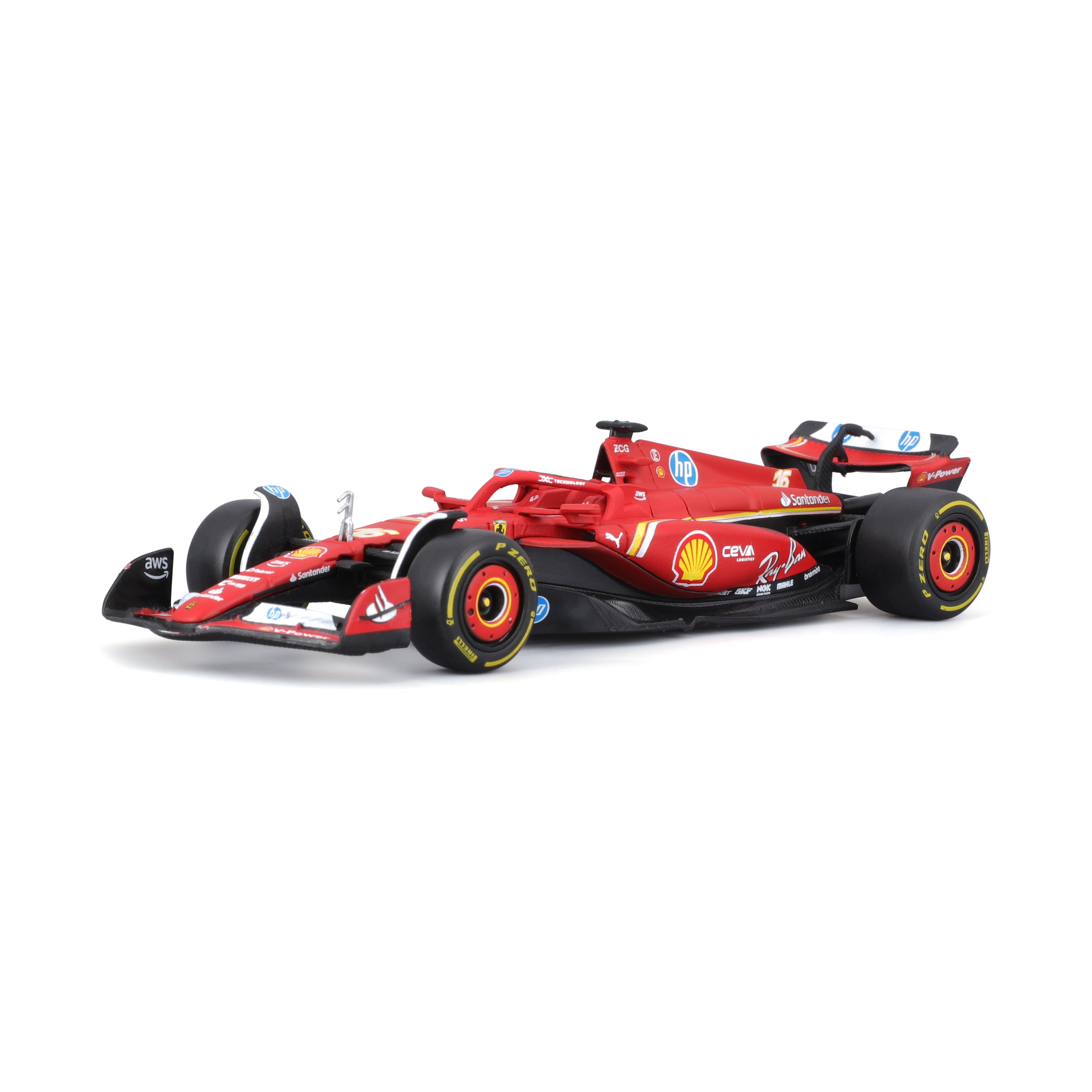 Iveco S-Way 570 Racing Transport with Ferrari SF-24 #16 Leclerc