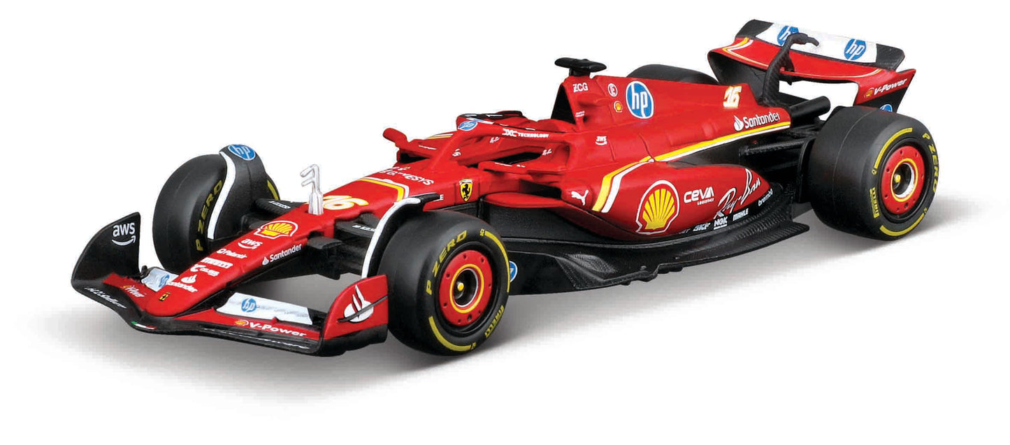 Veicolo radiocomandato Formula Racing Ferrari SF-24 Diecast 1:41 con Tracciato